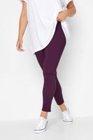 pantalones morados estrechos y elasticos de bengalina mujer curvy y tallas grandes yours