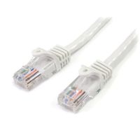 startech cable de red cat5e ethernet snagless blanco 5m