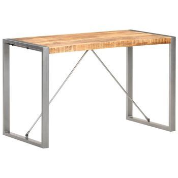 Mesa De Comedor Madera Maciza De Mango Rugosa 120x60x75 Cm Vidaxl