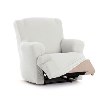 Funda Sofá Bielástica Bronx Relax Pies Juntos  Rufino Diaz, Blanco