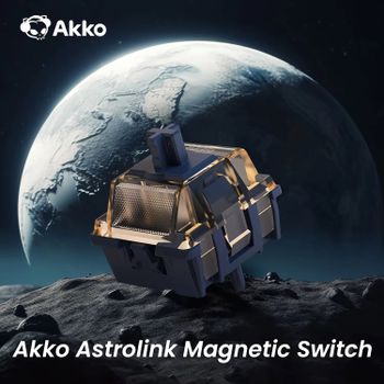 Akko Astrolink interruptor magnético de alta precisión 36gf interruptor lineal PC lubricado en fábrica con vástago POM para teclado mecánico magnético