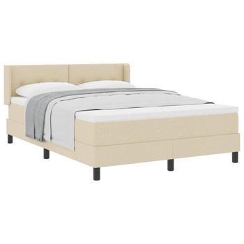 Cama Tapizada 203x140x88 Cm  - Crema