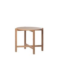 mesa auxiliar mdf melamina klast home nordico 56 x 45 cm - natural