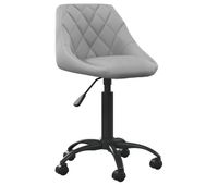 vidaxl silla de comedor de terciopelo gris claro
