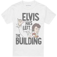 elvis presley camiseta elvis has left the building para mujer