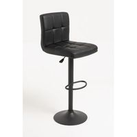 pack 4 taburetes casper black de polipiel 1054440 cm - negro