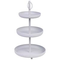 bandeja de metal decorativa 30x30x50h cm