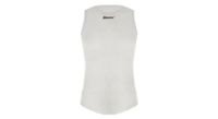 camiseta santini alpha sin mangas blanca