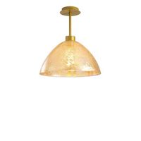 lampara de techo bergama-n-146 oro metal vidrio diametro 34x37 cm