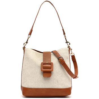 Misako Bandolera Sora bolso hombro efecto rafia para mujer