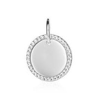 colgante grabado para mujer de plata 925 con circonita cubica