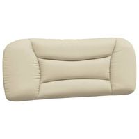 cabecero de cama acolchado hvar tela crema 100 cm vidaxl