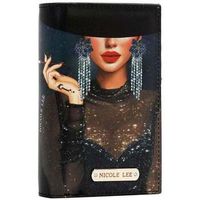 nicole lee cartera cartera plegable con cremallera central samantha la belleza para mujer