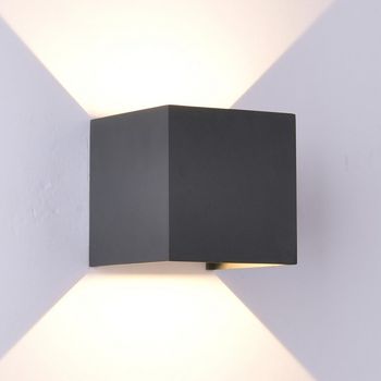 Aplique de exterior led davos 3000k (2x6w)