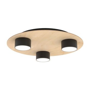 Lámpara de techo jeru negro (3 luces)