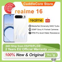 realme 16 5g smartphone version europea 2026 nuevo bateria titan de 6550 mah carga rapida de 45w ip69