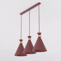 lampara colgante due burdeos 3 luces