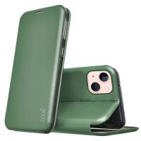 cool funda flip cover elegance verde para iphone 13