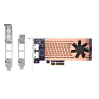tarjeta de red qnap qm2-2p2g2t pci express 25 gbe doble m2 nvme