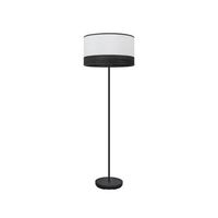 pie salon olga 1xe27 negroblanco-madera negra 162x40x40 cm