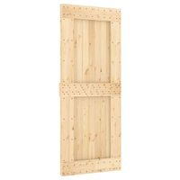 puerta corredera narvik natural y negro 85 x 210 cm 1525 cm vidaxl