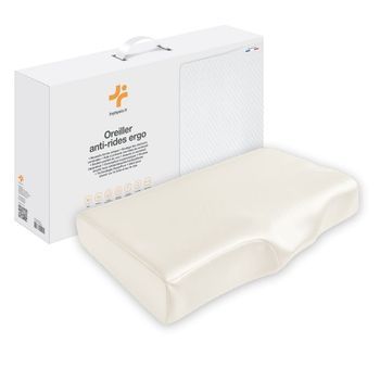 Almohada Ergonómica Antiarrugas Con Funda De Seda Ergo 65x42x10 Cm Extra Grande Inphysio