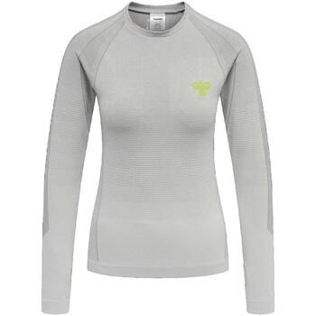 hummel Camiseta manga larga T-shirt GG-12 Gris Stretch Femme para mujer
