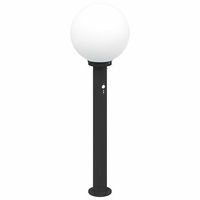 baliza luminosa con sensor de 80 cm color negro ip44 vidaxl