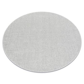 Alfombra Casablanca Loom Círculo Plata, Lazo, Suave Interior Y Exteri Circulo 200 Cm