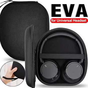 Estuche de transporte EVA para auriculares, bolsa de viaje para Sony MDR-ZX100 ZX110 ZX300 ZX310 ZX600 WH-CH 720N, bolsa para auriculares supraaurales