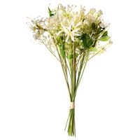 ramo de flores artificiales arreglo floral de 38 cm decoracion de mesa blanco veiros
