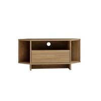 soporte de tv de madera viva - 95 x 35 x 45 cm - beige