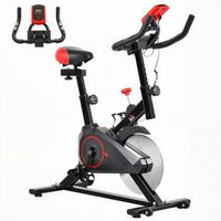 bicicleta estatica rolipo bicicleta estatica con pantalla lcd pulsometro volante de inercia de 6 kg y sillin y manillar ajustables en altura