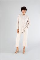 camisa oversize de rayas con aplicacion joya sand xs