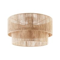 lampara de techo de yute con estilo boho chic de 40w marron