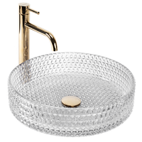 lavabo sobre encimera rea cristal transparent 39