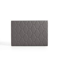 cabecero agata para cama de 110 de polipiel gris 115x115x8 matris