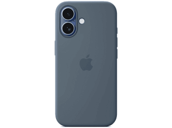 Apple Funda de silicona con MagSafe, Para iPhone 17, Compatible correa Crossbody, Azul náutico