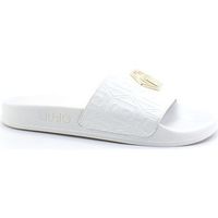 liu jo chanclas kos 01 ciabatta slipper spreading logo white ba2173ex098 para mujer
