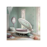 little mermaid shell bed in rainbow finish