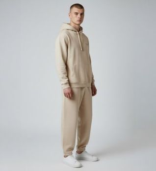 ALL SAINTS para hombre. M034NB Sudadera Underground (S), Casual, Taupe, Algodón Orgánico, Sostenible