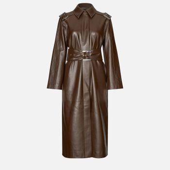 Stine Goya Oversized Faux Leather Trench Coat - XL