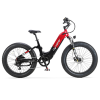 bicicleta electrica cyrusher roam todo terreno bateria de 52 v y 156 ah roja
