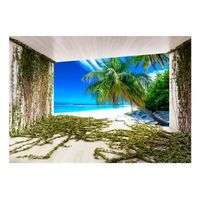 papel pintado 3d - beach and ivy 200x140 cm