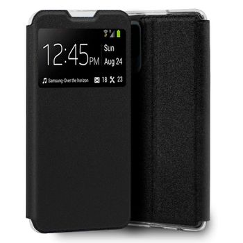 Cool Funda Flip Cover Liso Negro para Realme 8 / 8 Pro