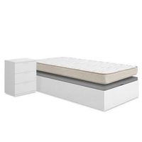 pack canape nest con colchon viscoelastico nova 90 x 190 cm y mesita de noche rio