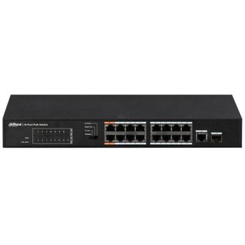 Switch Dahua Technology DH-PFS3117-16ET-135 16 Puertos Fast Ethernet PoE+ 135 W