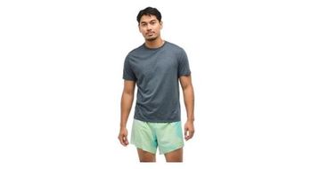 Maillot de manga corta hoka glidetech run azul hombre
