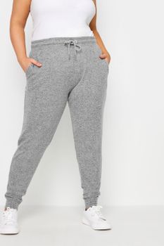 Yours Joggers Grises Con Tacto Suave, Mujer Curvy Y Tallas Grandes, Yours