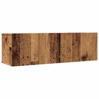 Muebles Para Tv De Pared 2 Uds Madera Envejecida 100x30x30 Cm Vidaxl